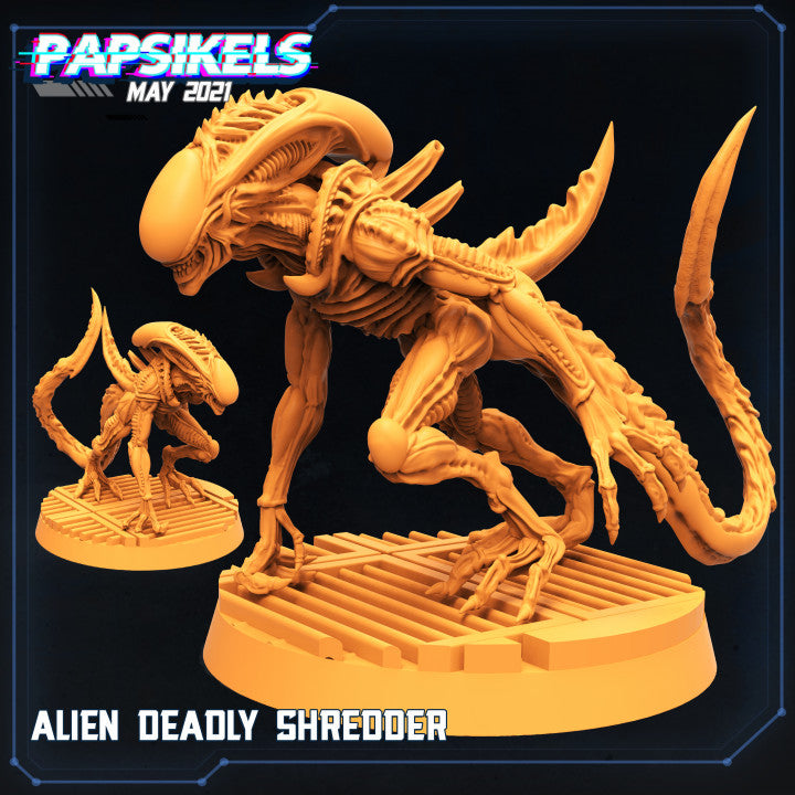 XX121 Deadly Shredder (3 Scales - Fits 32,50,60mm Bases - Bundles) | Tabletop Roleplaying Miniatures (Papsikels)