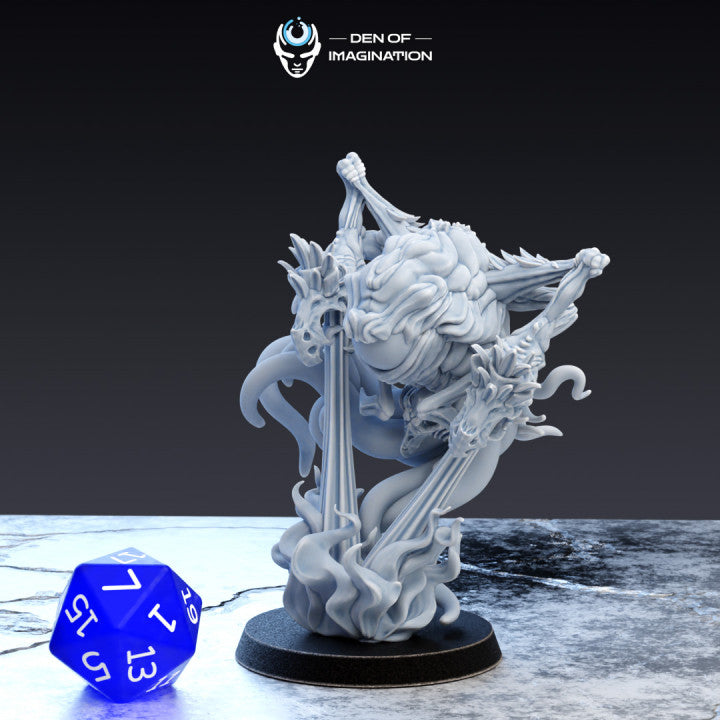 Changeling Mages (3 Poses, 32mm Base) | Miniature Wargaming Models (Den of Imagination) | 28mm Scale