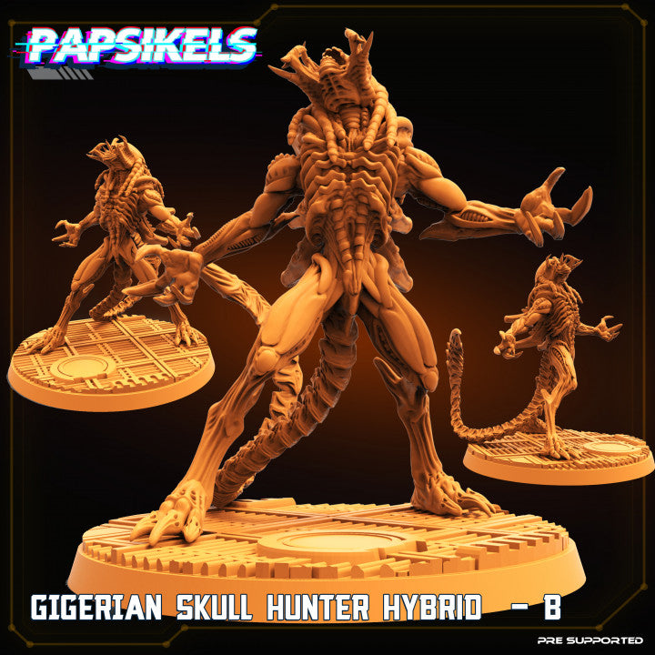 XX121 Hybrid Royal Warriors (7 Poses - Fits 50mm Bases - Bundles) | Tabletop Roleplaying Miniatures (Papsikels)