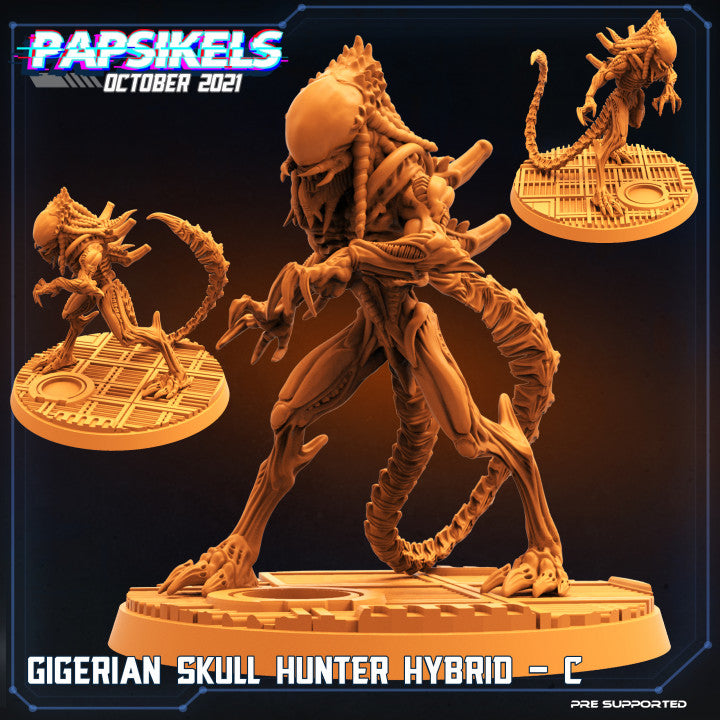 XX121 Hybrid Royal Warriors (7 Poses - Fits 50mm Bases - Bundles) | Tabletop Roleplaying Miniatures (Papsikels)