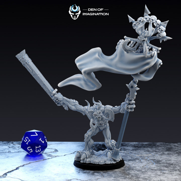 Infernal Wrathclaws (7 Poses) | Miniature Wargaming Models (Den of Imagination) | 28mm Scale