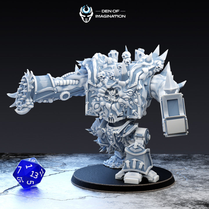 Infernal Cyborg (Various Kits, 60mm Base) | Miniature Wargaming Models (Den of Imagination) | 28mm Scale