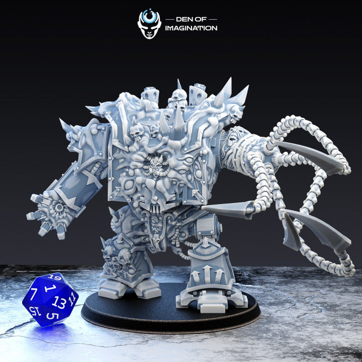Infernal Cyborg (Various Kits, 60mm Base) | Miniature Wargaming Models (Den of Imagination) | 28mm Scale