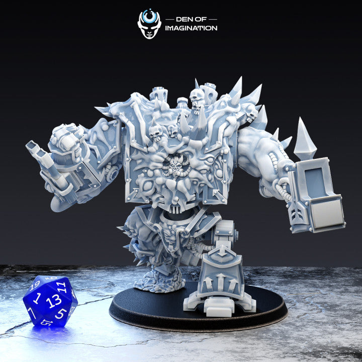 Infernal Cyborg (Various Kits, 60mm Base) | Miniature Wargaming Models (Den of Imagination) | 28mm Scale