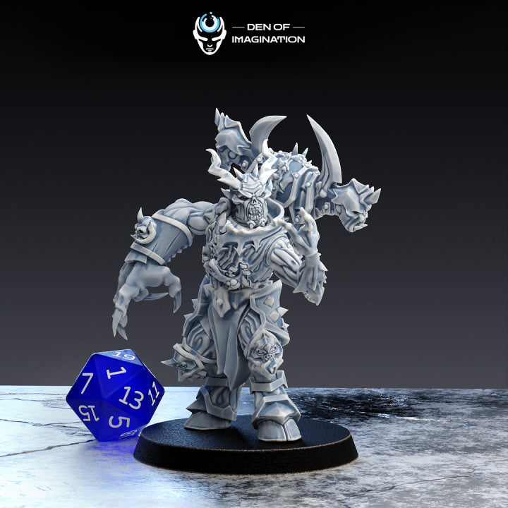 Haunted Gladiators (5 Poses, 40mm Base) | Miniature Wargaming Models (Den of Imagination) | 28mm Scale