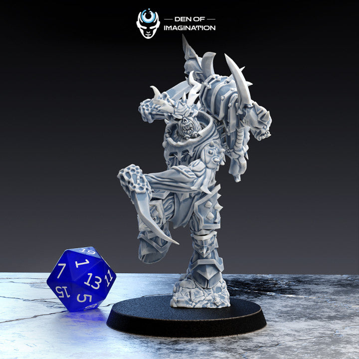 Haunted Gladiators (5 Poses, 40mm Base) | Miniature Wargaming Models (Den of Imagination) | 28mm Scale
