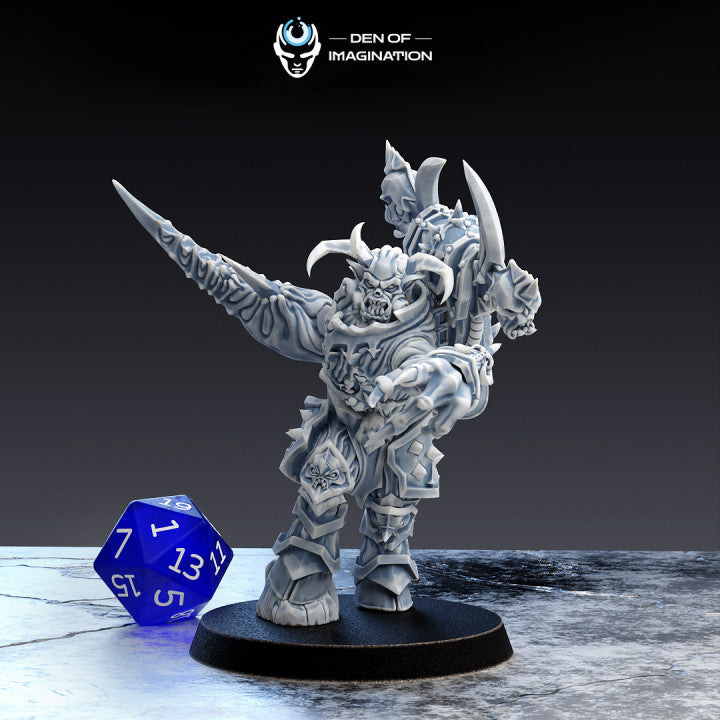 Haunted Gladiators (5 Poses, 40mm Base) | Miniature Wargaming Models (Den of Imagination) | 28mm Scale