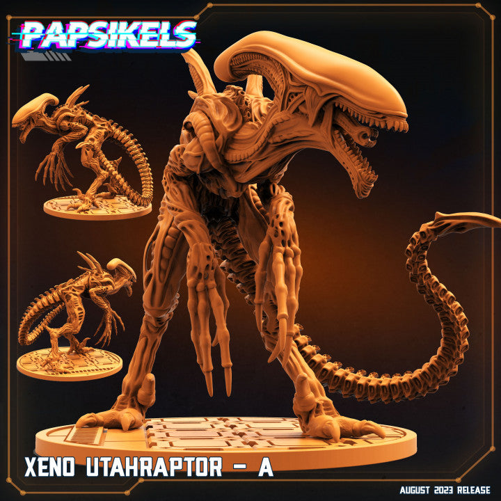 XX121 Saurians (2 Poses | 2 Scales | Fits 50-60mm, 105x70mm Bases) | Tabletop Roleplaying Miniatures (Papsikels)