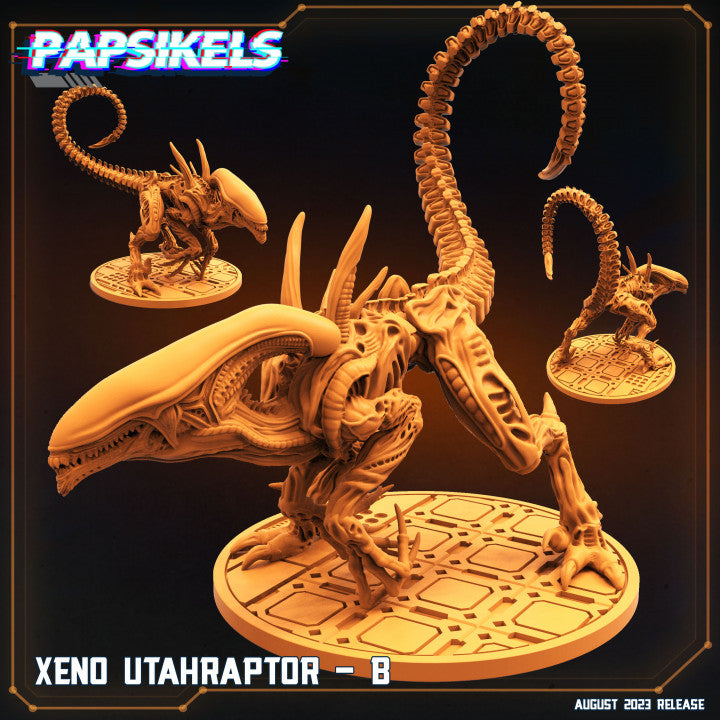 XX121 Saurians (2 Poses | 2 Scales | Fits 50-60mm, 105x70mm Bases) | Tabletop Roleplaying Miniatures (Papsikels)