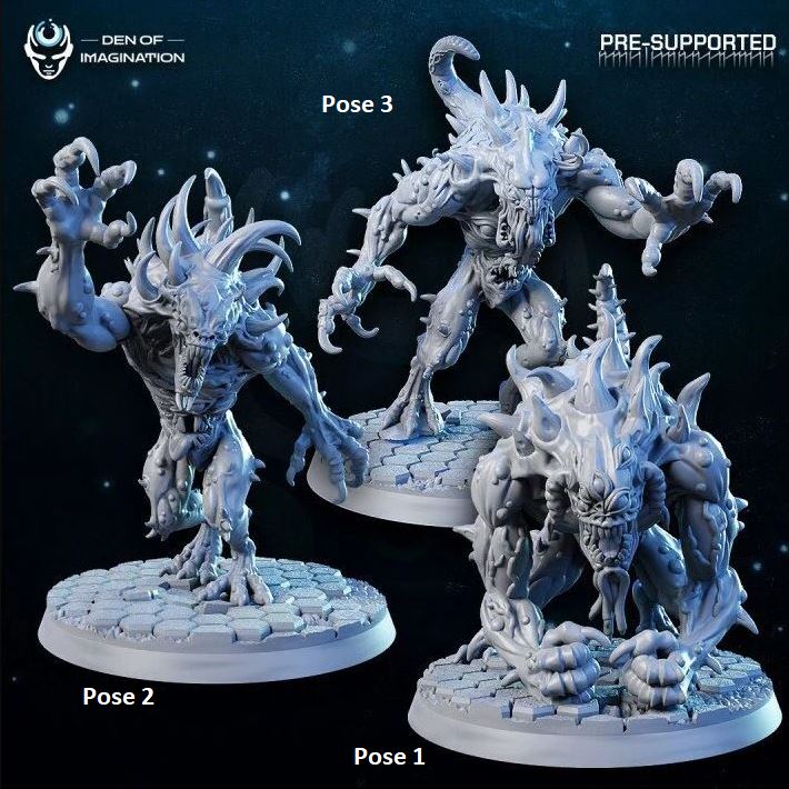 Hulking Voidcrushers (3 Poses / 40, 50, 60mm Sizes / Bundles)