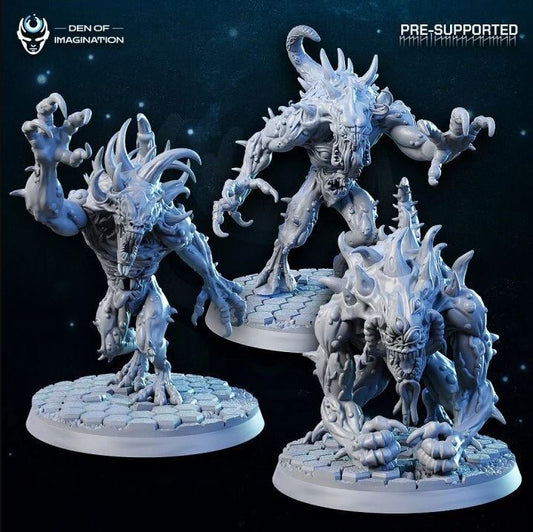 Hulking Voidcrushers (3 Poses / 40, 50, 60mm Sizes / Bundles)