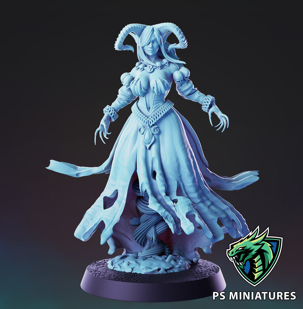 Cursed Banshees (4 Poses / Fits 32mm Bases / Bundles) | Tabletop Roleplaying Miniatures (PSMiniatures)