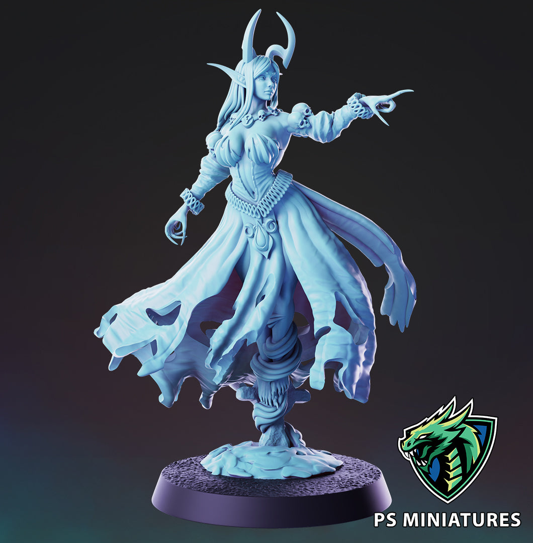 Cursed Banshees (4 Poses / Fits 32mm Bases / Bundles) | Tabletop Roleplaying Miniatures (PSMiniatures)
