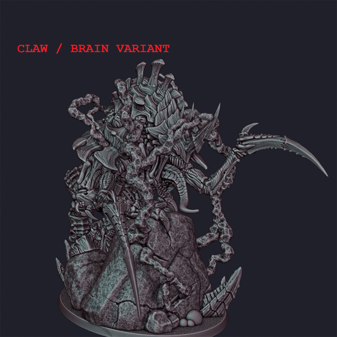 Kai'Julun Biotank (Multi-Part Model Kit / 2 Variants 2 Poses) | Miniature Wargaming Models | 28mm Scale