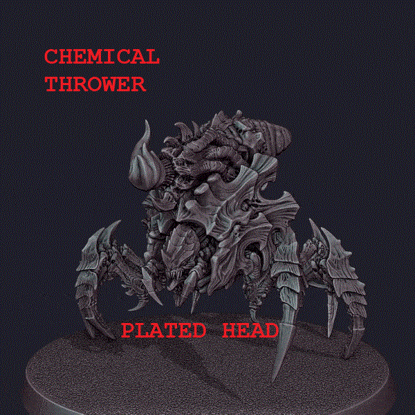 Bioplasmic Artillery Beasts (Multi-Part Model Kit) | Miniature Wargaming Models | 28mm Scale