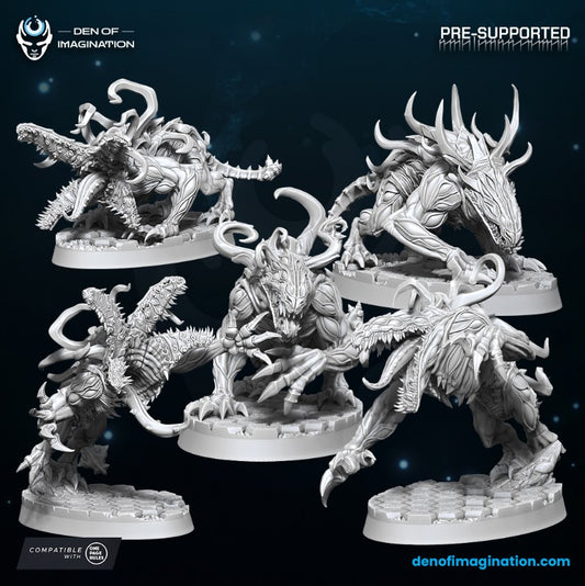 Ravenous Darkhounds (5 Poses / 60x35mm Bases)