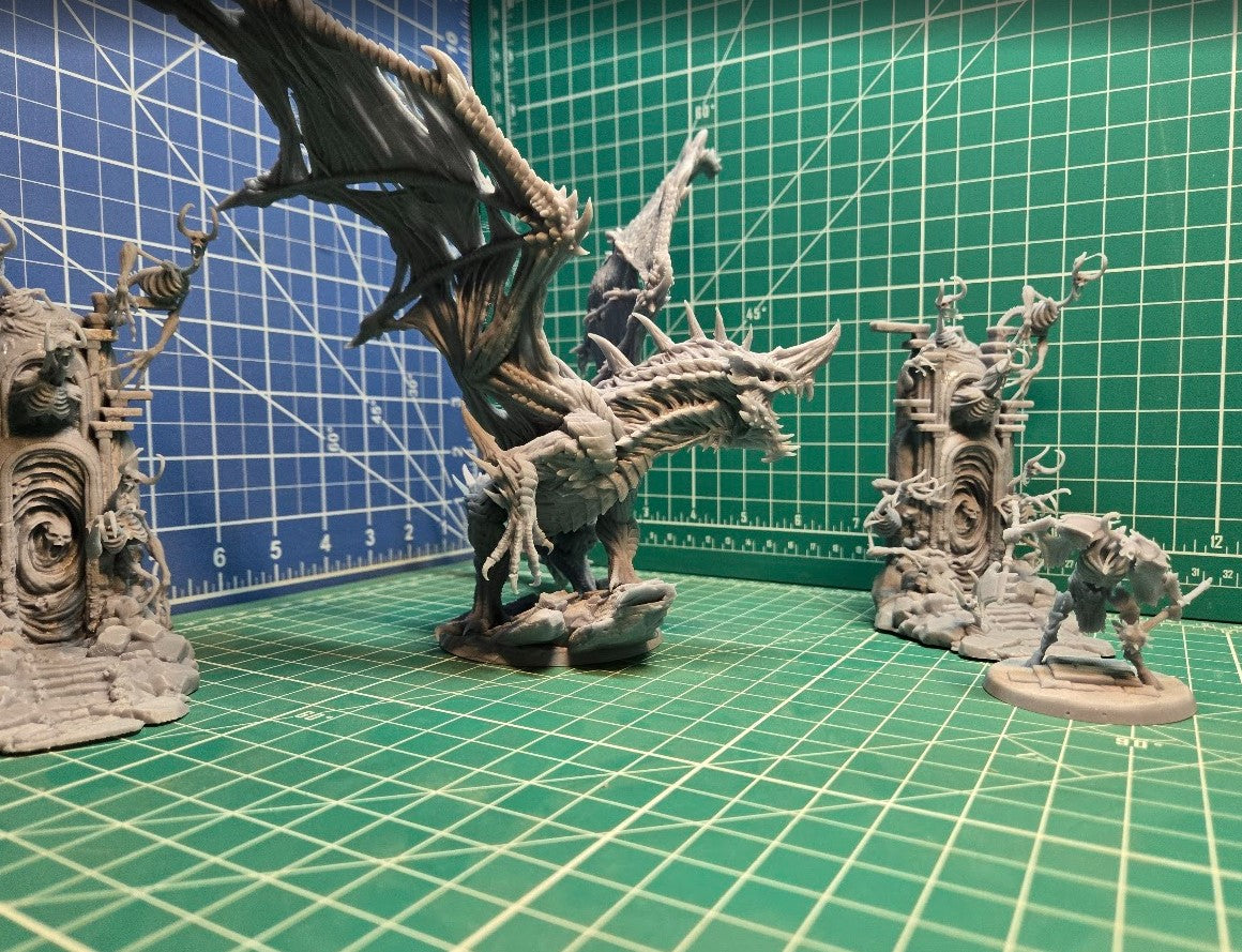 Dusty Dracolich (Fits 75mm+ Bases)