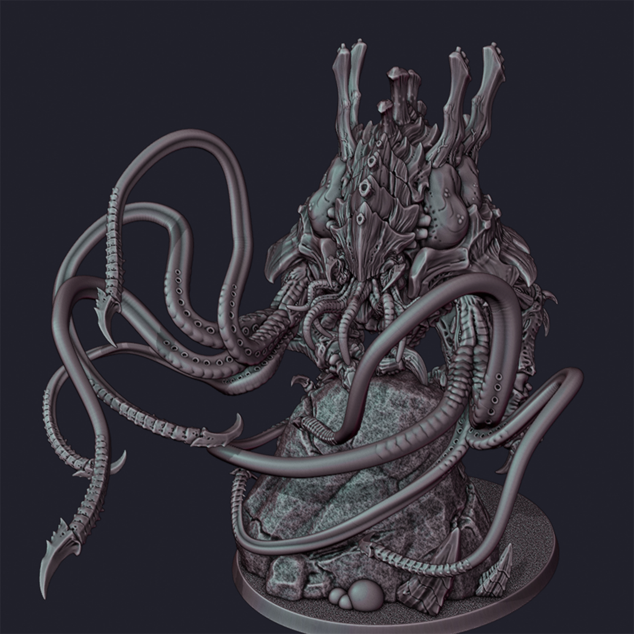 Kai'Julun Biotank (Multi-Part Model Kit / 2 Variants 2 Poses) | Miniature Wargaming Models | 28mm Scale