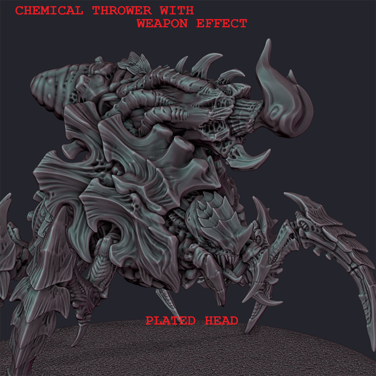 Bioplasmic Artillery Beasts (Multi-Part Model Kit) | Miniature Wargaming Models | 28mm Scale