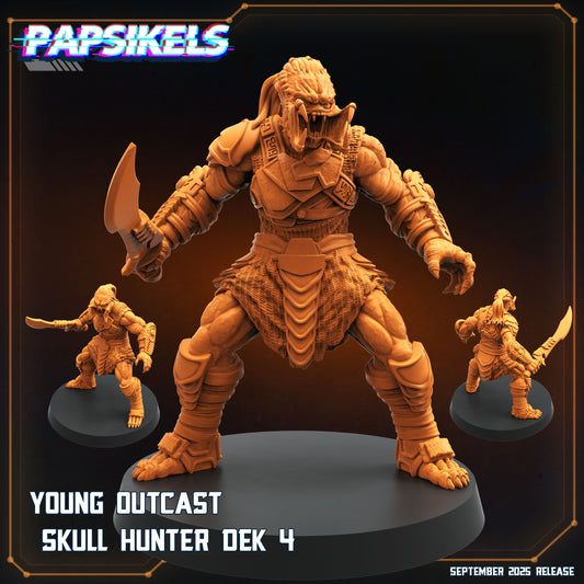 Skull Hunter Outcast (6 Poses / Fits 32-50mm Bases) | Tabletop Roleplaying Miniatures (Papsikels)