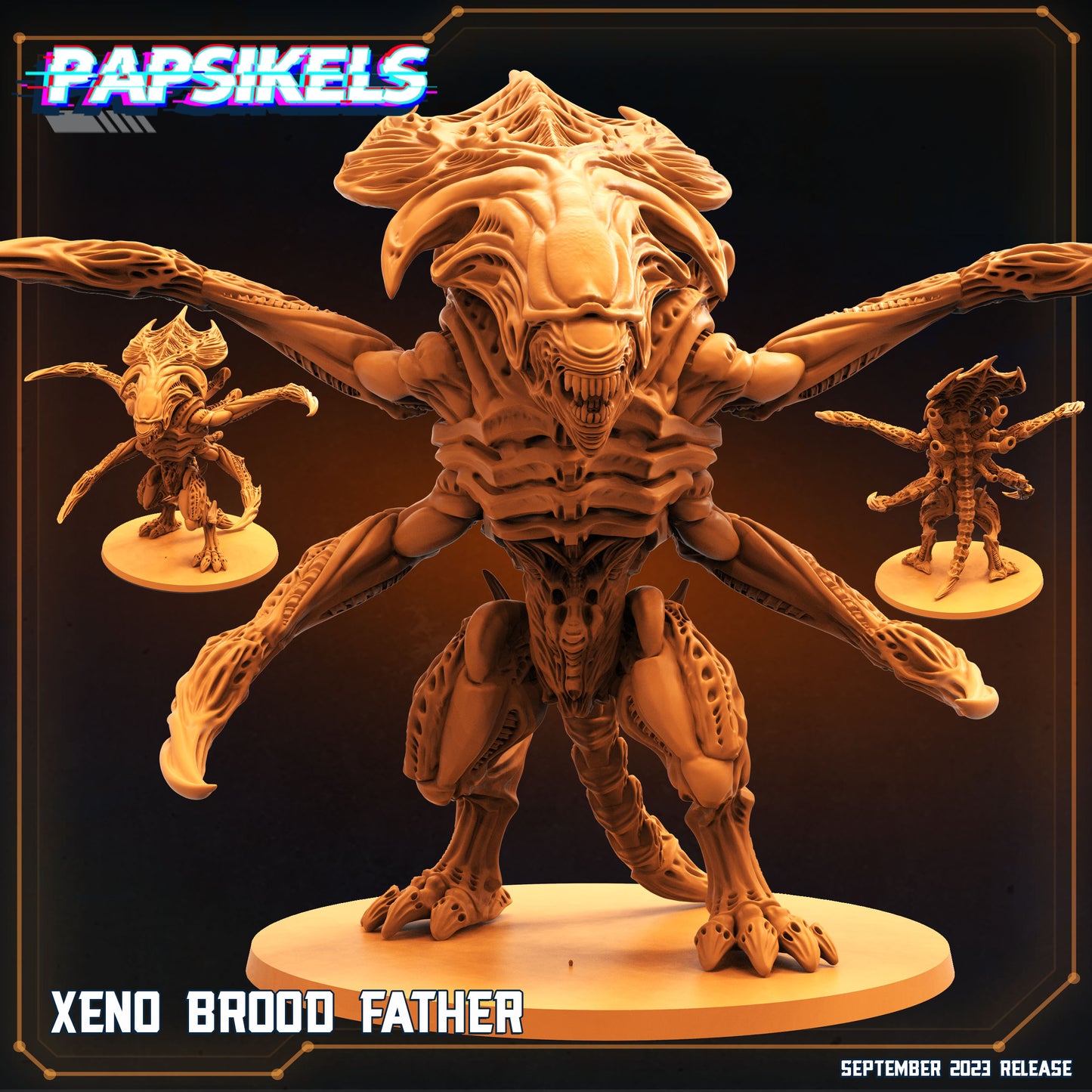 XX121 Scything Behemoth (Fits 90mm Base) | Tabletop Roleplaying Miniatures (Papsikels)