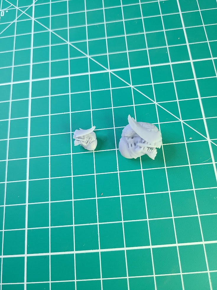 Scaled Heads for Xeno-Dragons (Iteration: 02) | Miniature Wargaming Bits | 28mm Scale