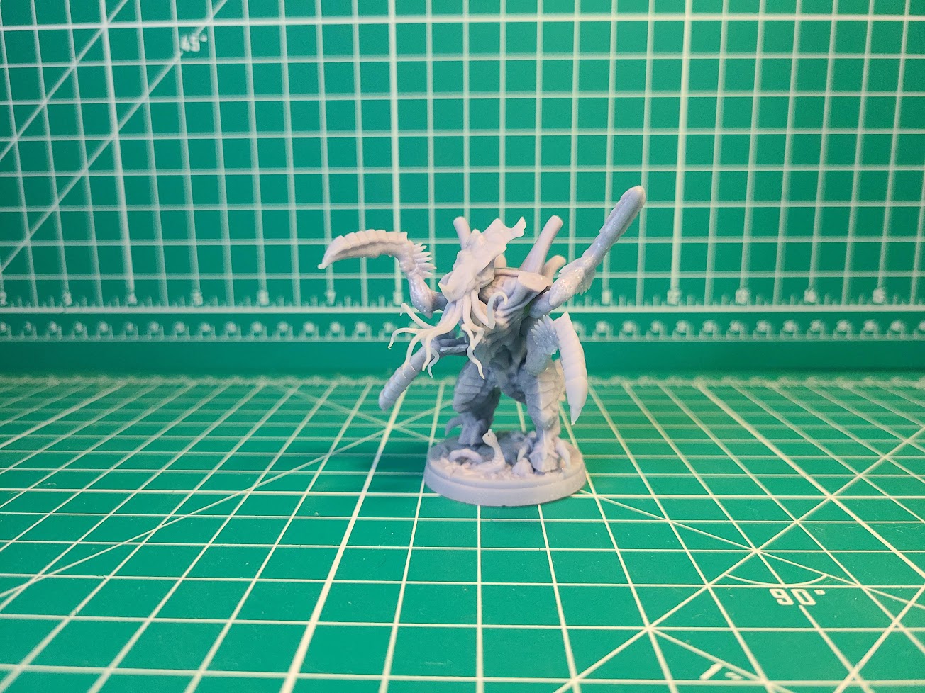 Scaled Heads for Xeno-Dragons (Iteration: 02) | Miniature Wargaming Bits | 28mm Scale