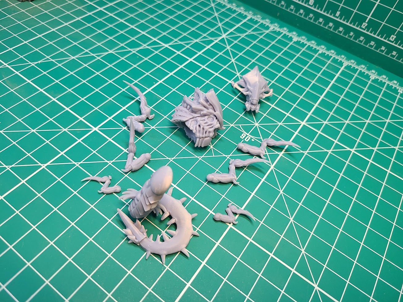 Wild Hydrasaur Parts (Modular Bits, Individual Pieces and Bundles) | Wargaming Miniatures WildMesh | 28mm Scale