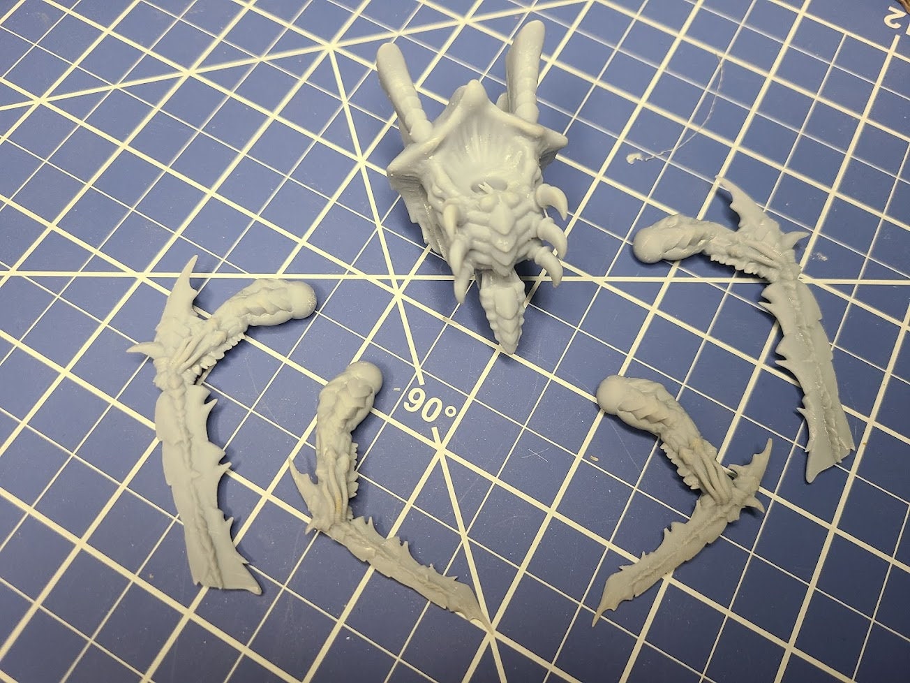 Ancient Osteolithic Bladearms of Zu'makalys (Biomorph Sword Arms, 6 Styles) | Tabletop Wargaming Bits | 28mm Scale
