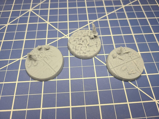 Xeno-Dragon Homeworld Miniature Bases (Biomorphic Infestation) | Tabletop Wargaming Bits | 28mm Scale