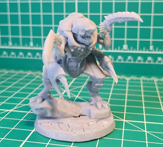 Xenoteras Warrior (50mm Base, Modular Arms, Multiple Loadouts) | Wargaming Miniatures Red Beard Bits | 28mm Scale