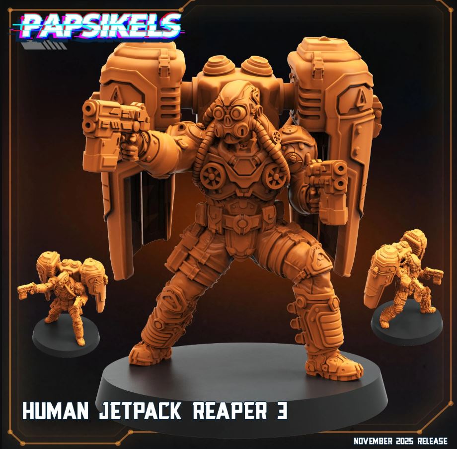 Dominion Hover Troopers (7 Poses, Fits 32-40mm Bases)