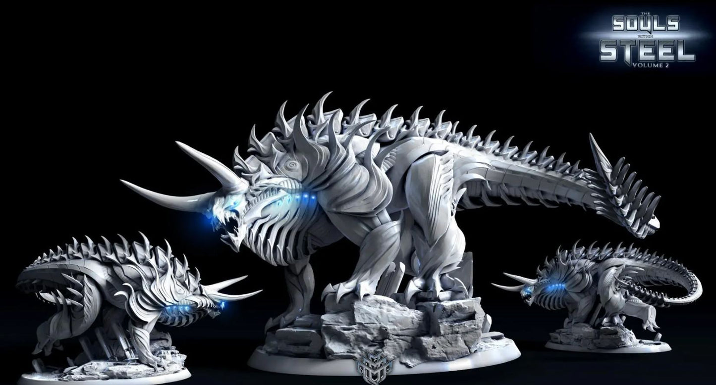 Biomineralized Titanosaur (2 Poses, fits 100mm+ Bases)