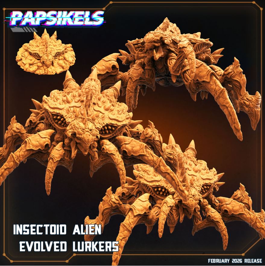 Nightmare Burrowers (4 Poses | Fits 80mm+ Bases* | Bundles)