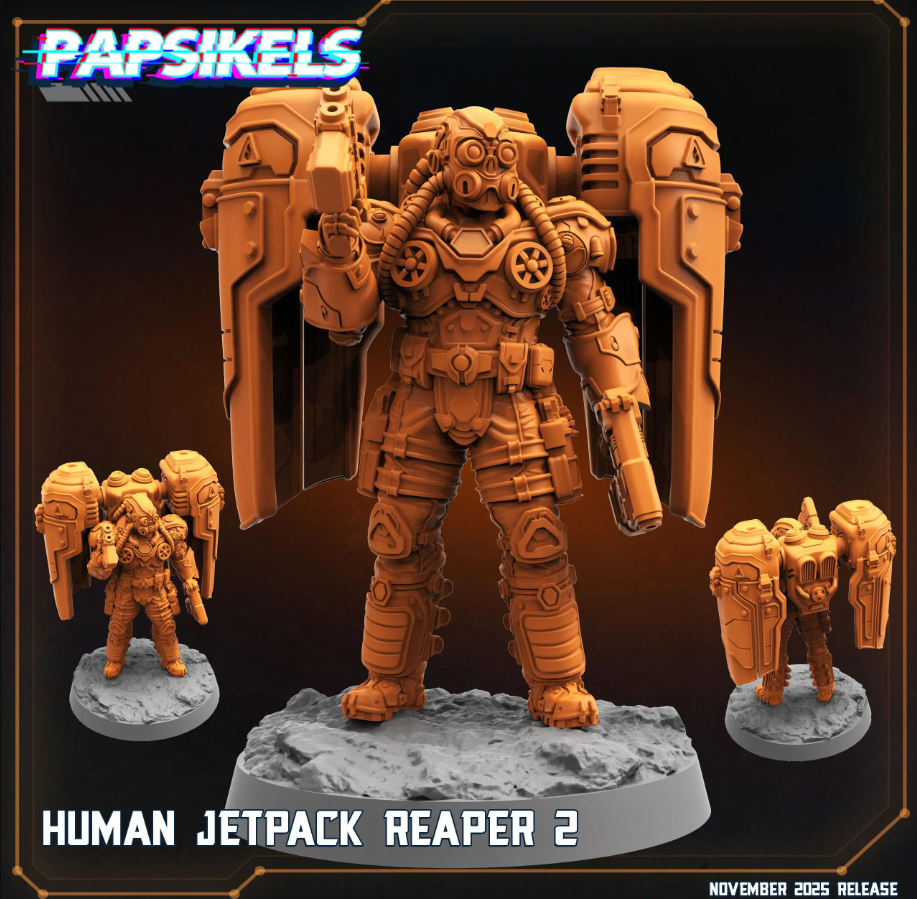 Dominion Hover Troopers (7 Poses, Fits 32-40mm Bases)