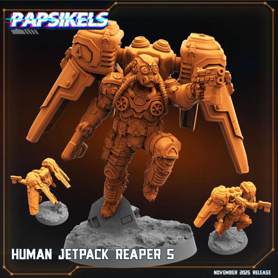 Dominion Hover Troopers (7 Poses, Fits 32-40mm Bases)