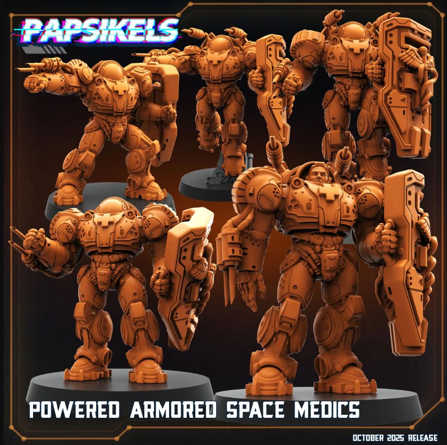 Dominion Medics (5 Poses, Fits 32-40mm Bases)