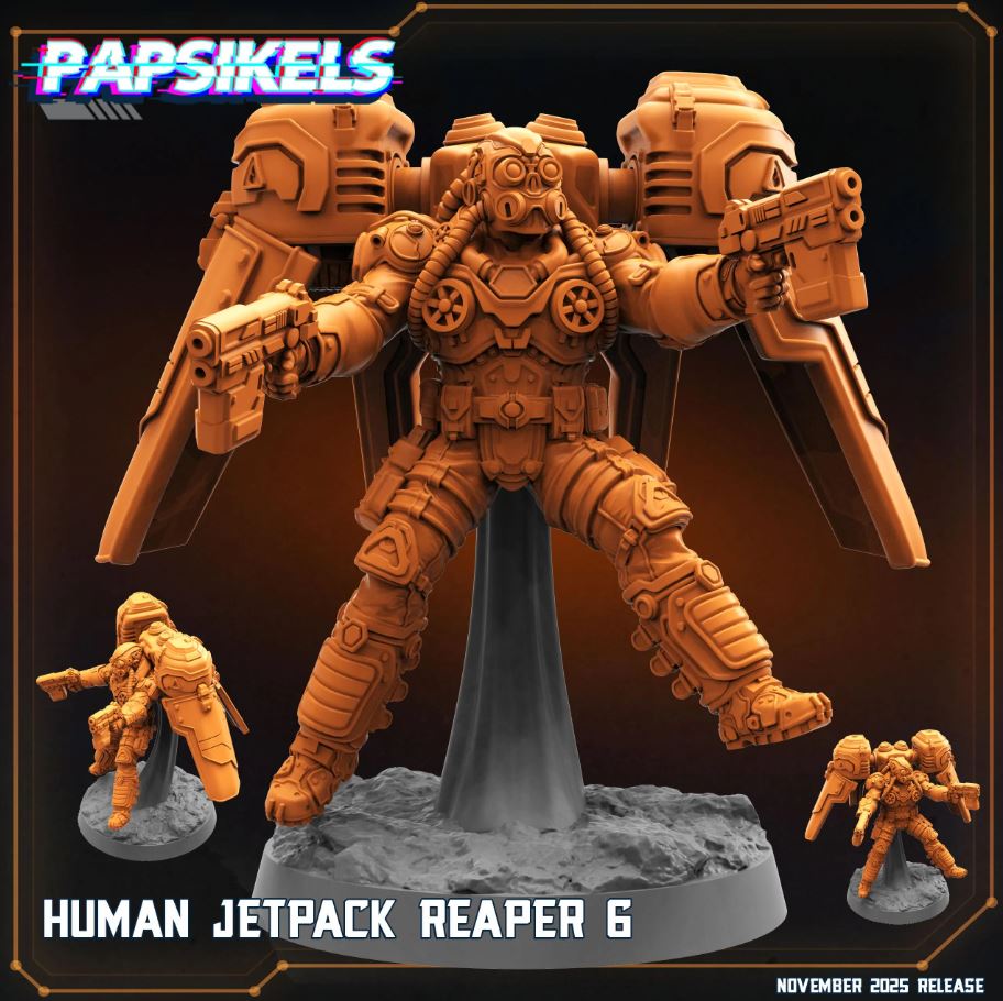 Dominion Hover Troopers (7 Poses, Fits 32-40mm Bases)