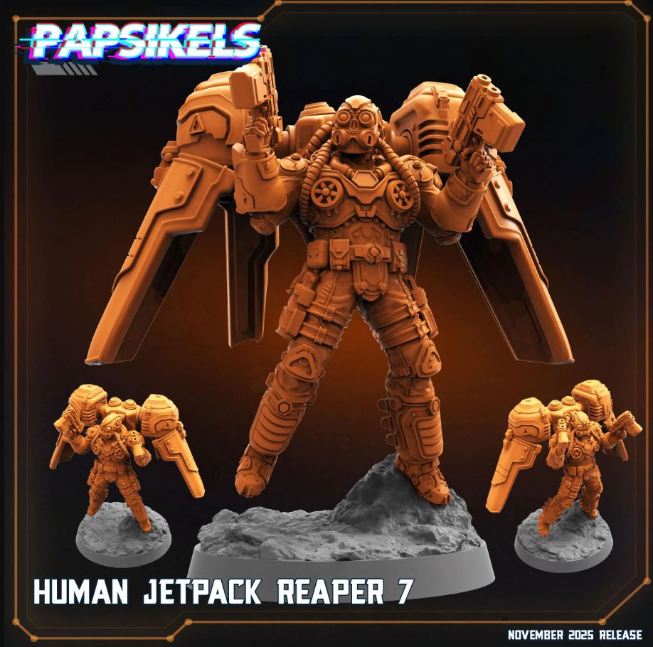 Dominion Hover Troopers (7 Poses, Fits 32-40mm Bases)