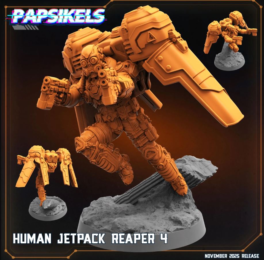 Dominion Hover Troopers (7 Poses, Fits 32-40mm Bases)