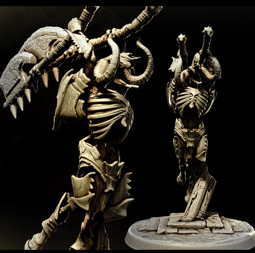 Skeletal Minotaurs (14 Poses, fits 50mm Bases)
