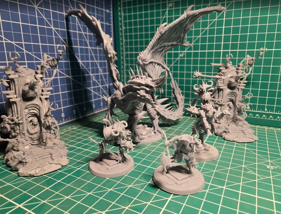 Dusty Dracolich (Fits 75mm+ Bases)