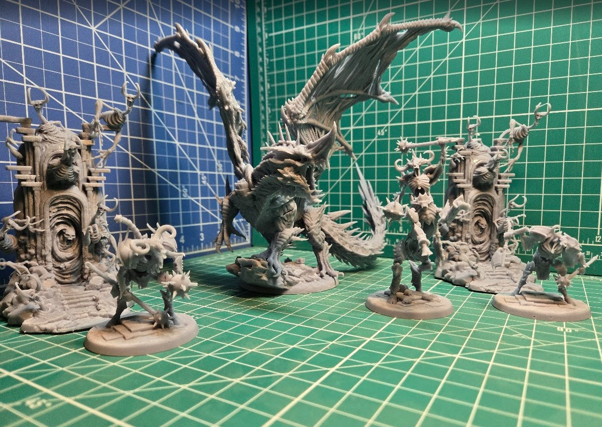 Dusty Dracolich (Fits 75mm+ Bases)