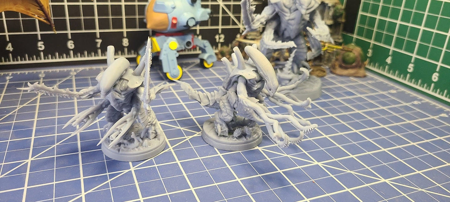 Tentacle-Whip Arms for Custom Biomorphs | Tabletop Wargaming Bits | 28mm Scale